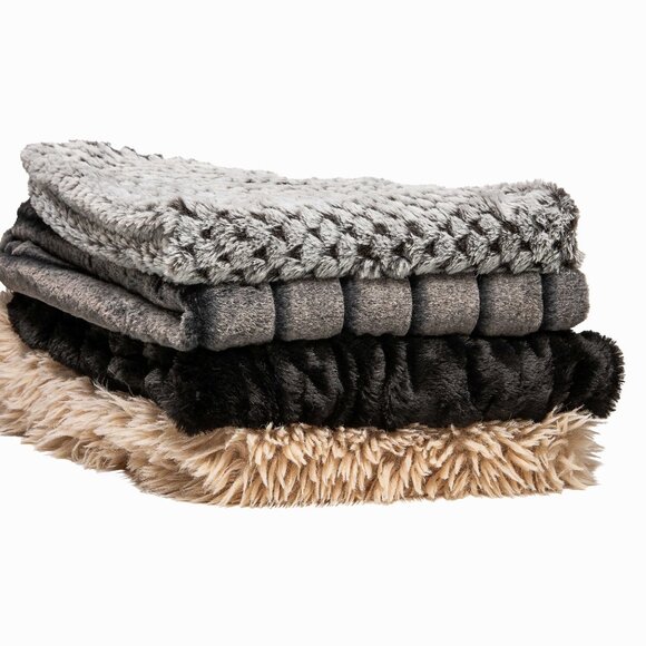 COPY - Luxe Home Decor Classic Faux Fur Throw | 1-Piece | Aztec Grey Print | 50… - Picture 7 of 7